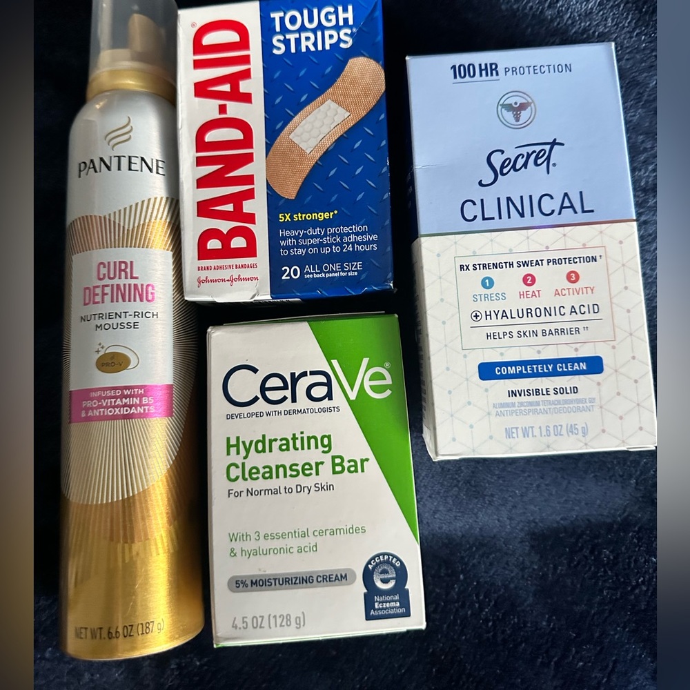 Cerave Hydrating Cleanser     Pantene and Secret  bundle